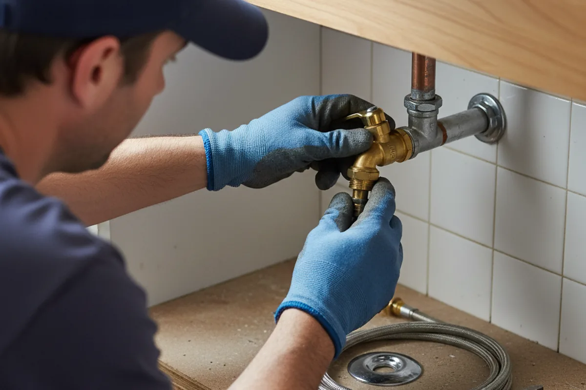 Shutoff valve and fitting work during Repiping in Falfurrias